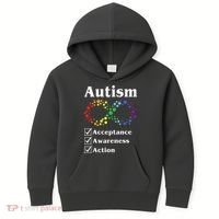 Autism Acceptance Awareness Action Kids Hoodie thumb 0