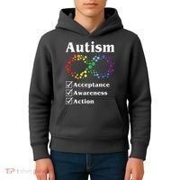 Autism Acceptance Awareness Action Kids Hoodie thumb 4