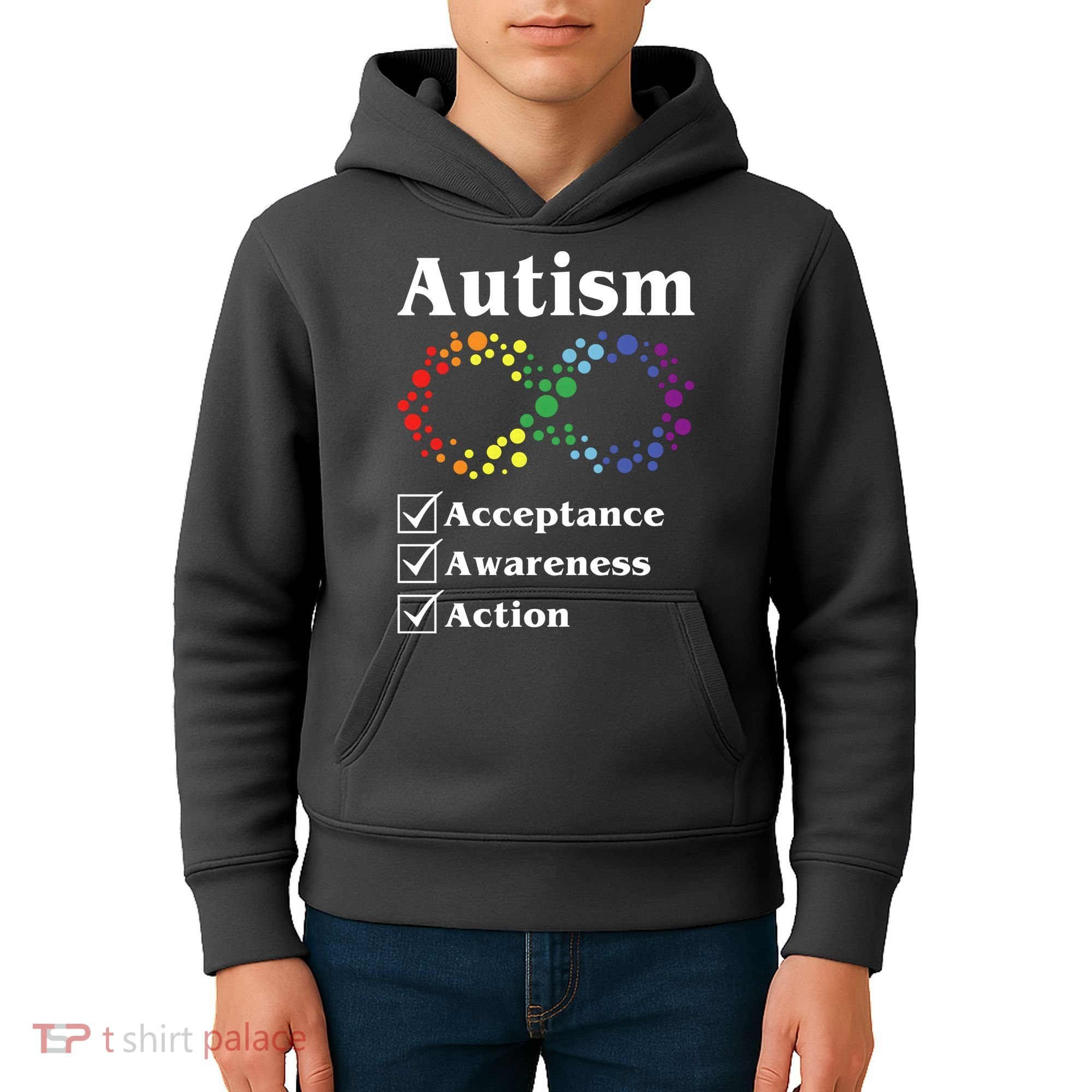 Autism Acceptance Awareness Action Kids Hoodie