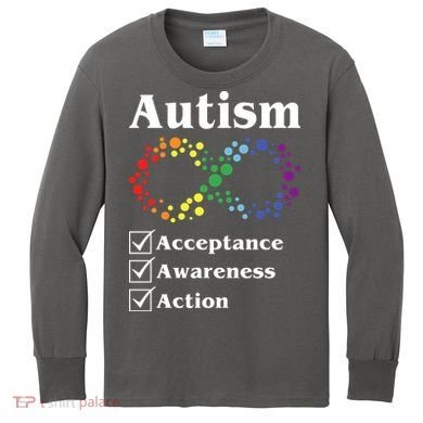 Autism Acceptance Awareness Action Kids Long Sleeve Shirt