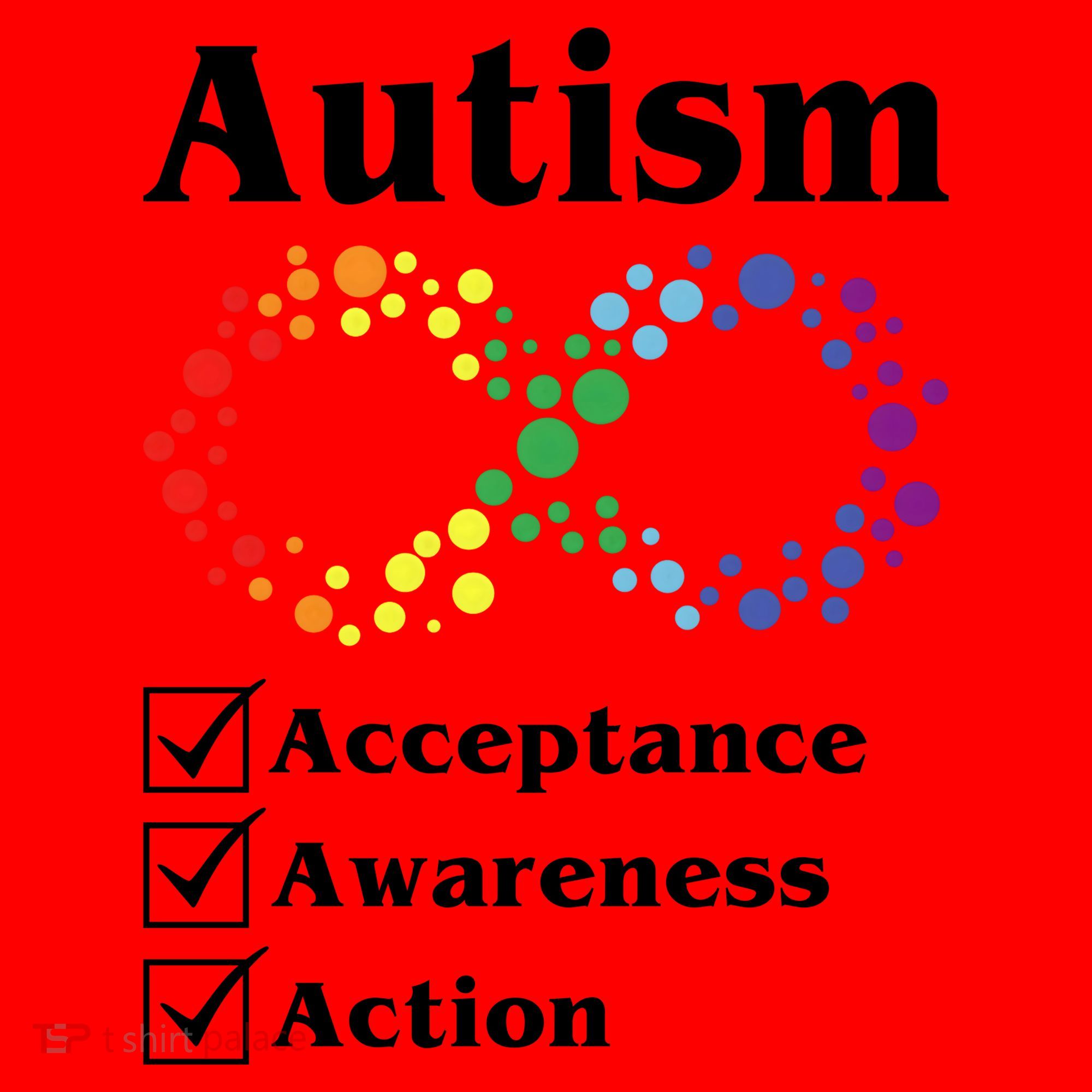 Autism Acceptance Awareness Action Santa Hat
