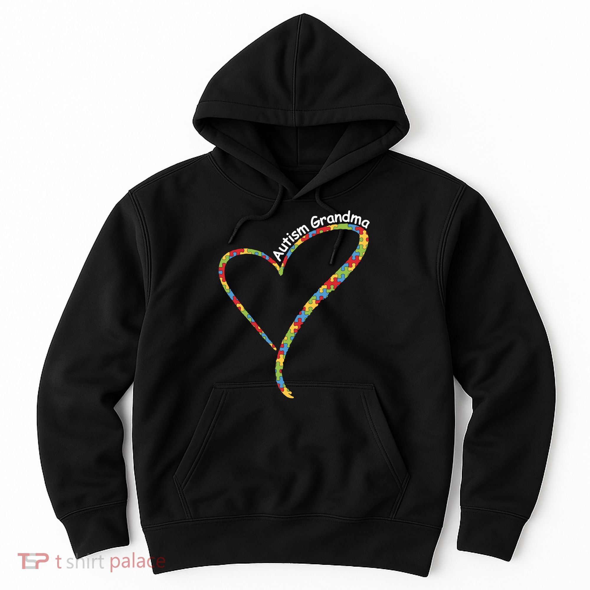 Autism Awareness Autism Grandma Heart Hoodie