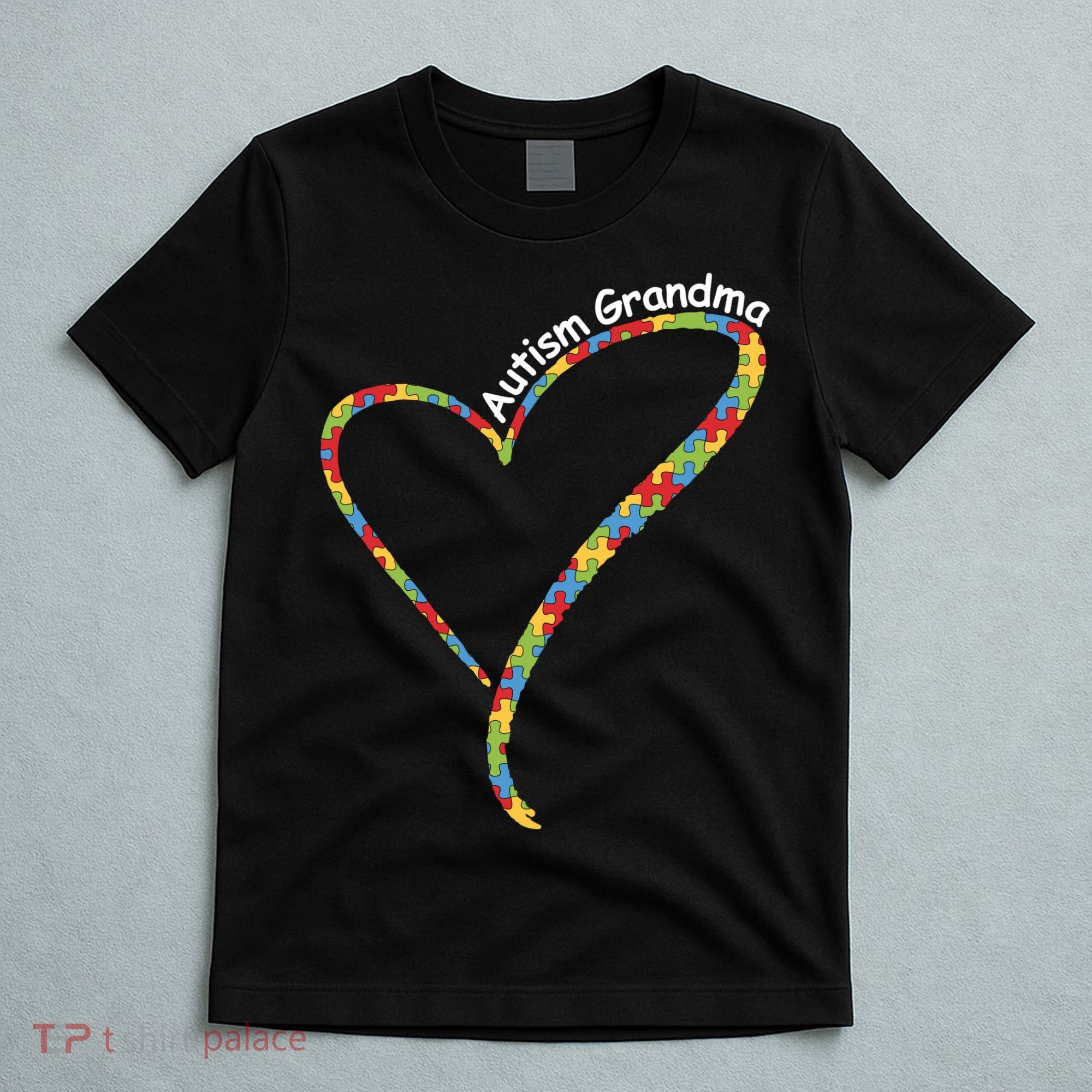 Autism Awareness Autism Grandma Heart T-Shirt