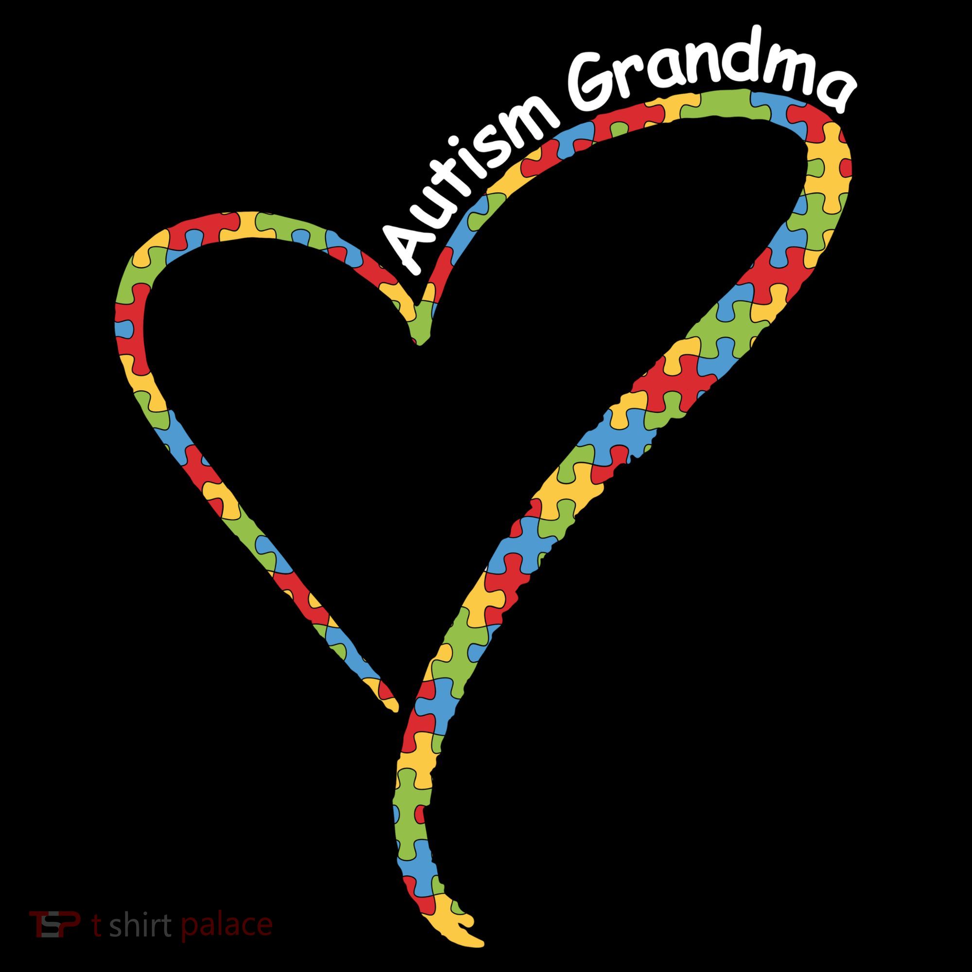 Autism Awareness Autism Grandma Heart Coffee Mug