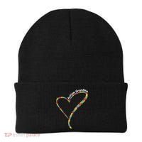 Autism Awareness Autism Grandma Heart Beanie thumb 0