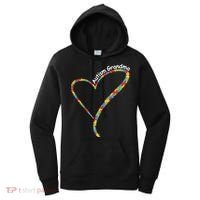 Autism Awareness Autism Grandma Heart Women's Hoodie thumb 0