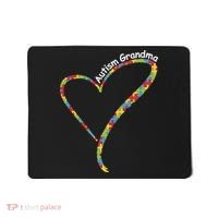 Autism Awareness Autism Grandma Heart Mousepad thumb 0