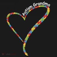 Autism Awareness Autism Grandma Heart Mousepad thumb 1