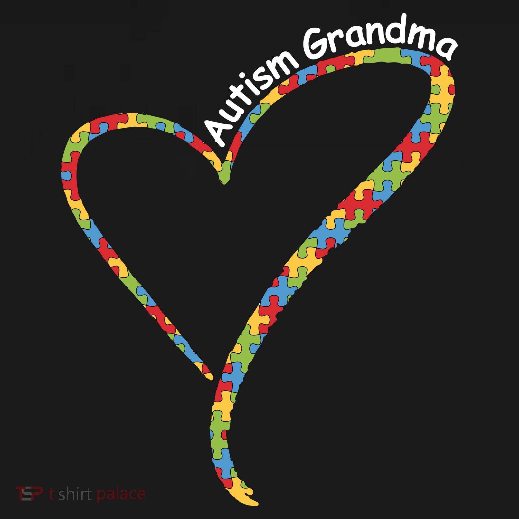 Autism Awareness Autism Grandma Heart Mousepad