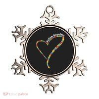 Autism Awareness Autism Grandma Heart Ornament thumb 0