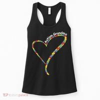 Autism Awareness Autism Grandma Heart Women's Tank Top thumb 0