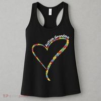 Autism Awareness Autism Grandma Heart Women's Tank Top thumb 3