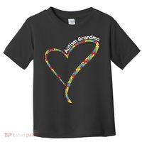 Autism Awareness Autism Grandma Heart Toddler T-Shirt thumb 0