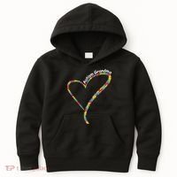 Autism Awareness Autism Grandma Heart Kids Hoodie thumb 0