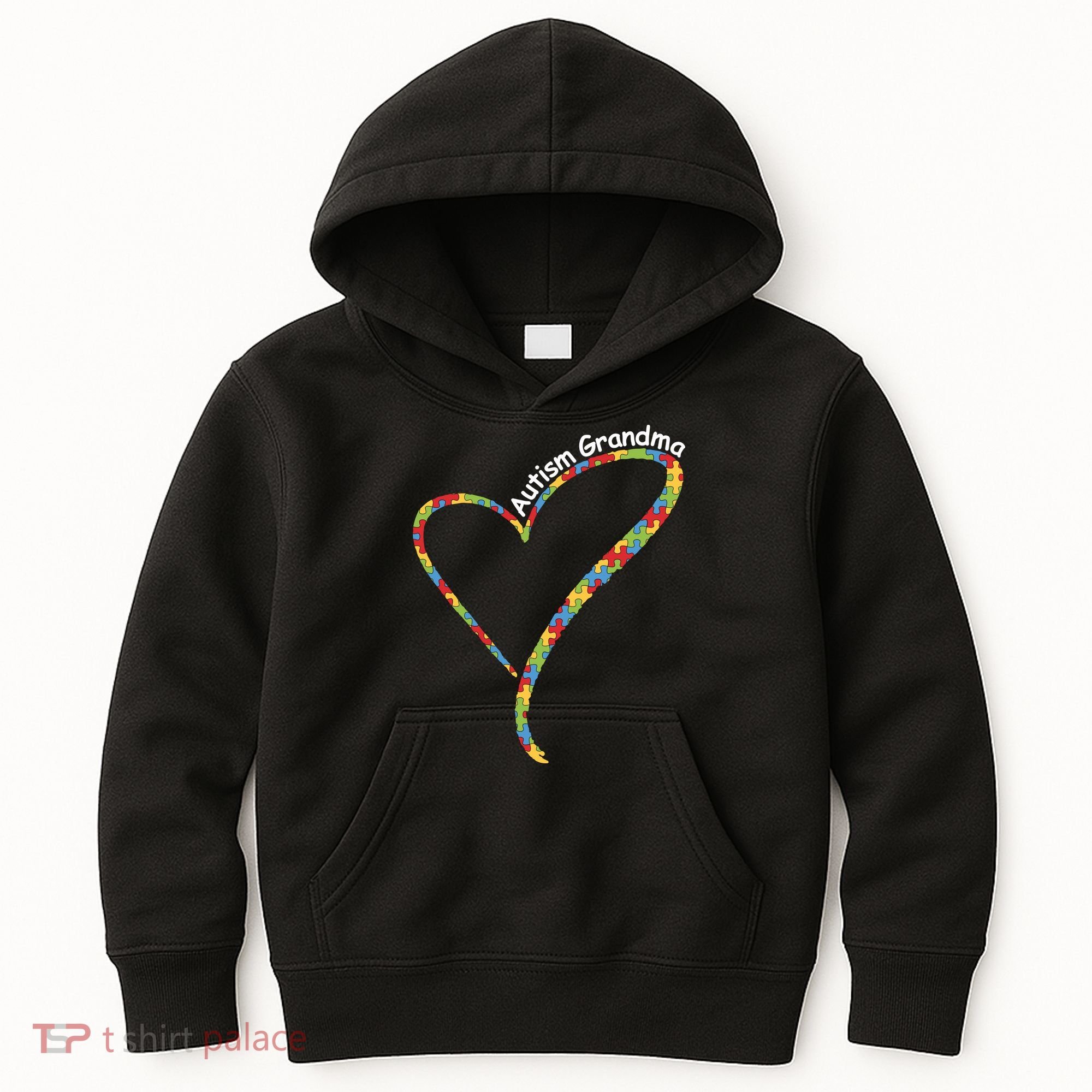 Autism Awareness Autism Grandma Heart Kids Hoodie