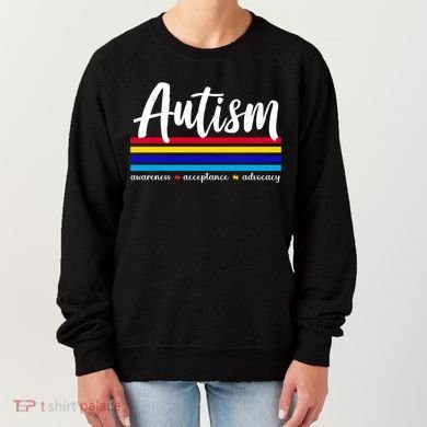 Autism Awareness Acceptance Advocacy Women's Sweatshirt