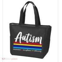 Autism Awareness Acceptance Advocacy Tote Bag thumb 3