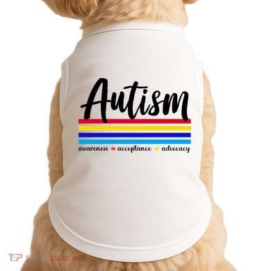 Autism Awareness Acceptance Advocacy Doggie Tank
