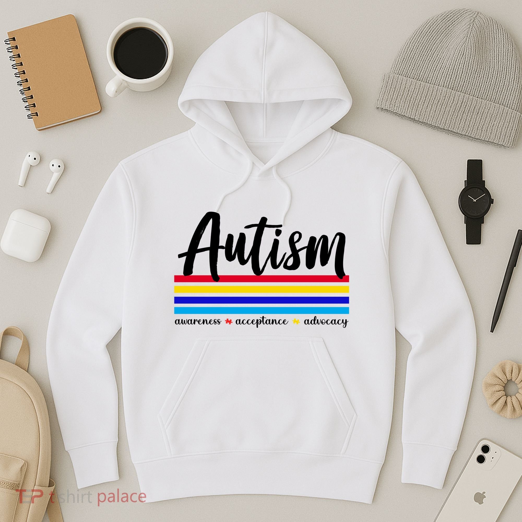 Autism Awareness Acceptance Advocacy Hoodie