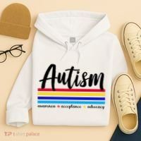 Autism Awareness Acceptance Advocacy Hoodie thumb 4
