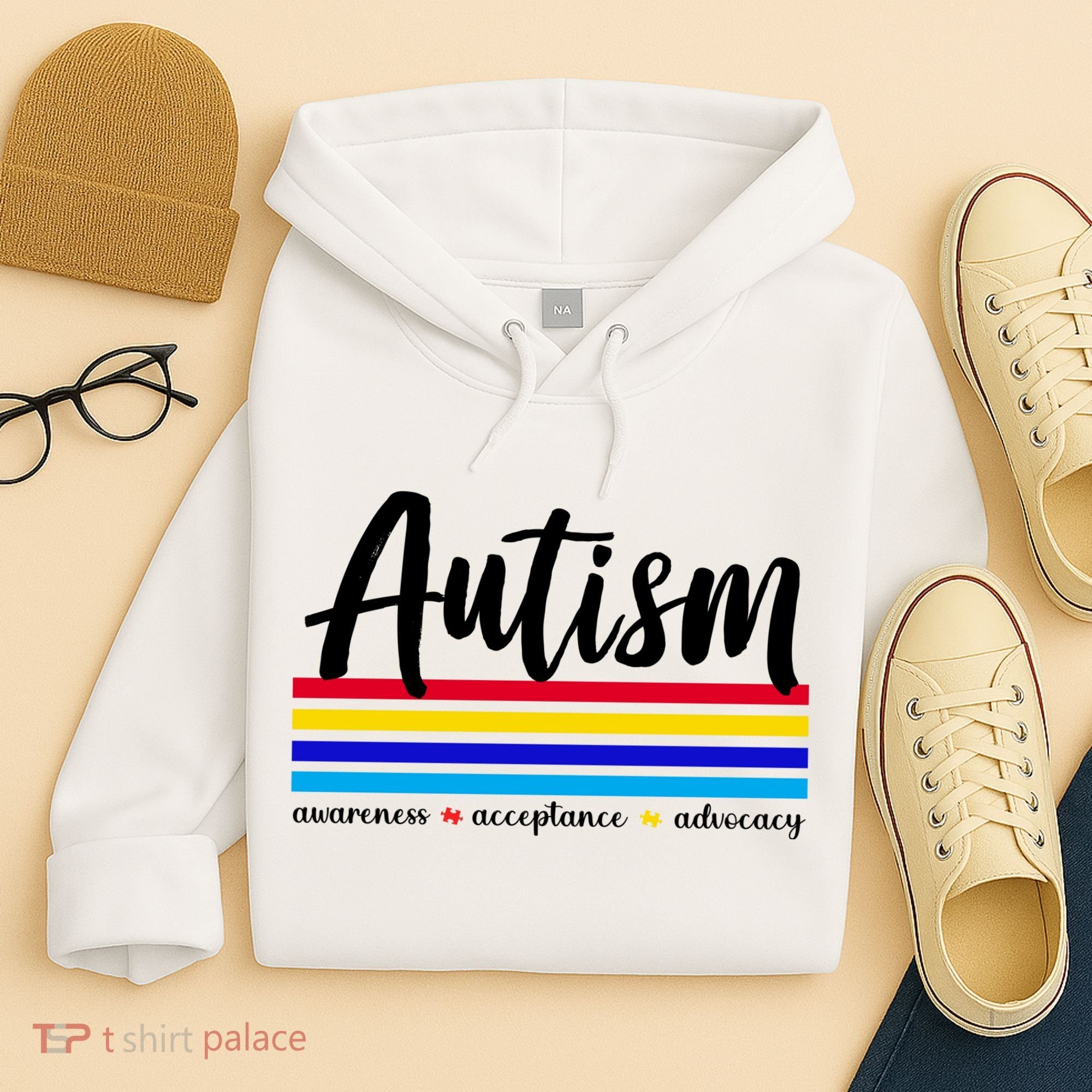 Autism Awareness Acceptance Advocacy Hoodie