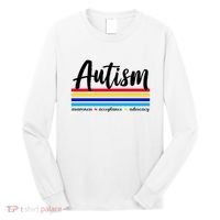 Autism Awareness Acceptance Advocacy Long Sleeve Shirt thumb 0