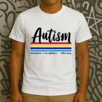 Autism Awareness Acceptance Advocacy T-Shirt thumb 3