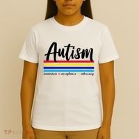 Autism Awareness Acceptance Advocacy T-Shirt thumb 4