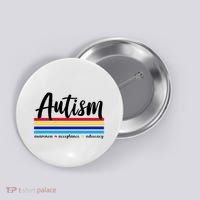 Autism Awareness Acceptance Advocacy Button thumb 0
