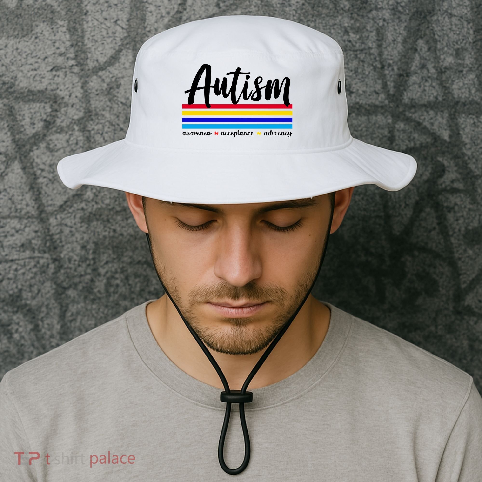 Autism Awareness Acceptance Advocacy Bucket Hat