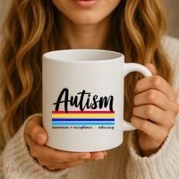 Autism Awareness Acceptance Advocacy Coffee Mug thumb 3