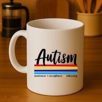 Autism Awareness Acceptance Advocacy Coffee Mug thumb 4
