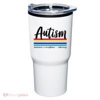 Autism Awareness Acceptance Advocacy Tumbler thumb 0