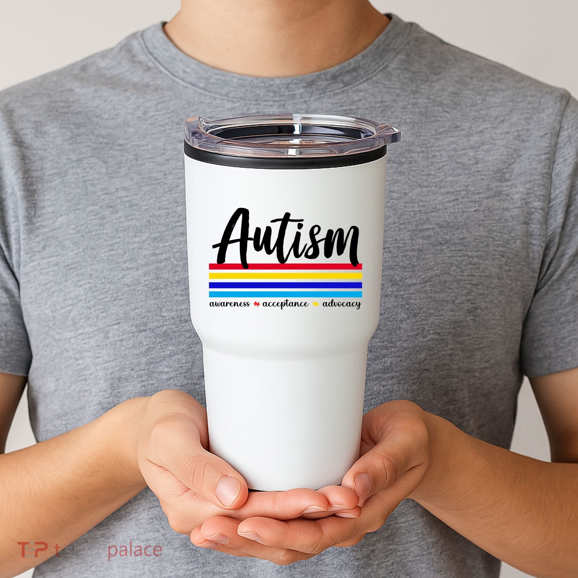 Autism Awareness Acceptance Advocacy Tumbler