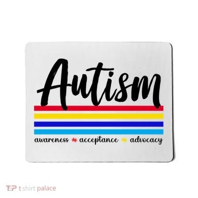 Autism Awareness Acceptance Advocacy Mousepad