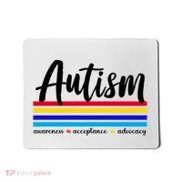 Autism Awareness Acceptance Advocacy Mousepad thumb 0