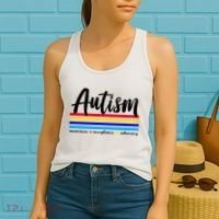 Autism Awareness Acceptance Advocacy Women's Tank Top thumb 2