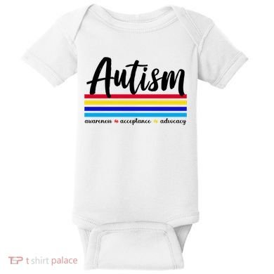 Autism Awareness Acceptance Advocacy Baby Bodysuit