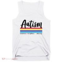 Autism Awareness Acceptance Advocacy Tank Top thumb 0