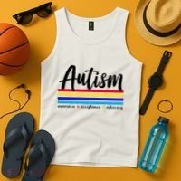 Autism Awareness Acceptance Advocacy Tank Top thumb 4