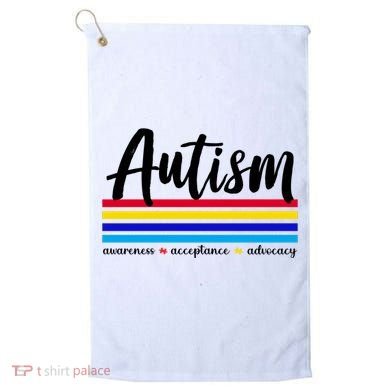 Autism Awareness Acceptance Advocacy Golf Towel
