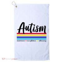 Autism Awareness Acceptance Advocacy Golf Towel thumb 0
