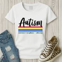 Autism Awareness Acceptance Advocacy Women's T-Shirt thumb 3