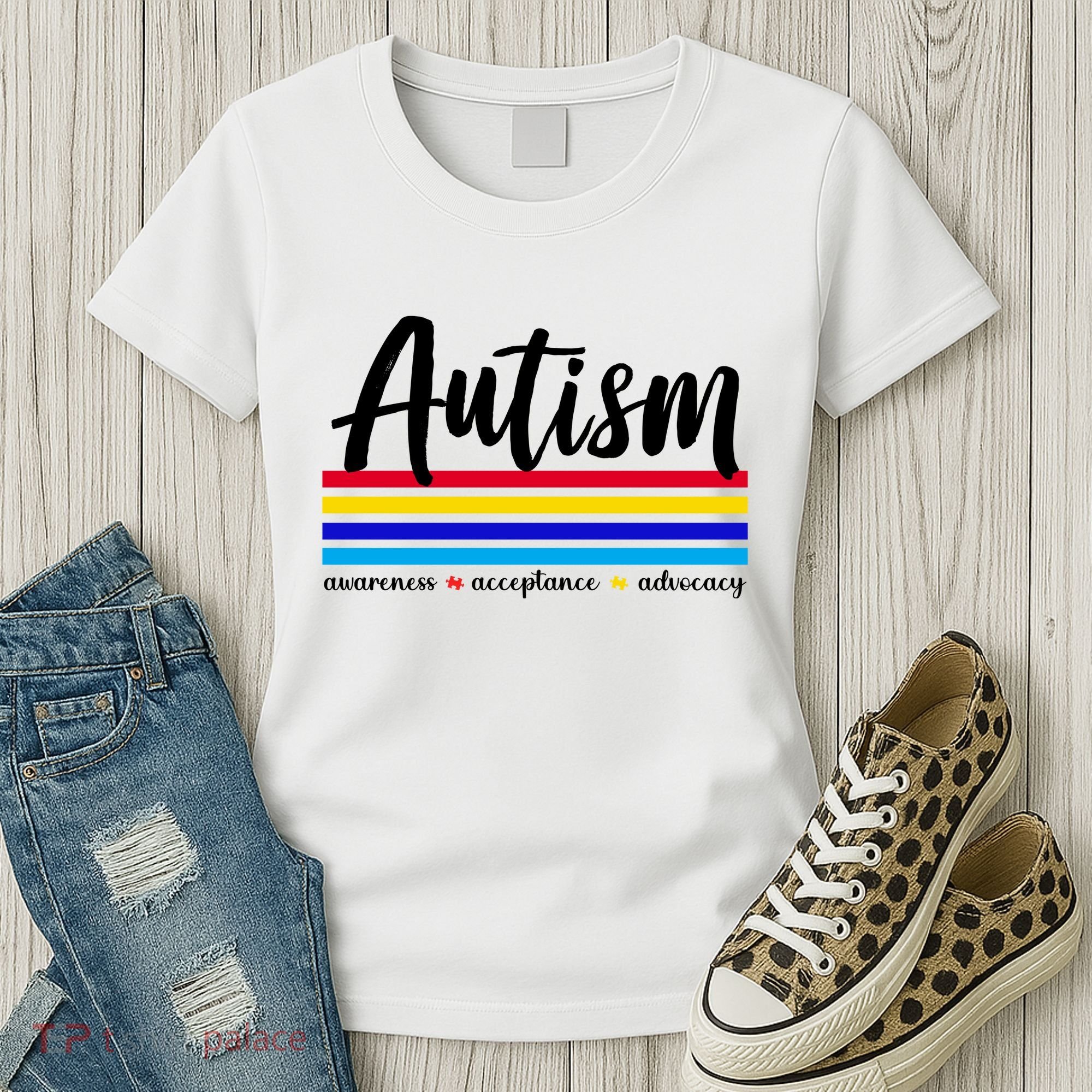 Autism Awareness Acceptance Advocacy Women's T-Shirt