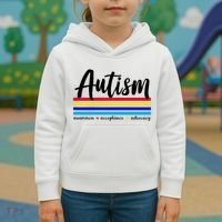 Autism Awareness Acceptance Advocacy Kids Hoodie thumb 3