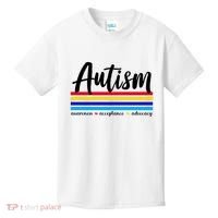 Autism Awareness Acceptance Advocacy Kids T-Shirt thumb 0