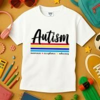 Autism Awareness Acceptance Advocacy Kids T-Shirt thumb 3