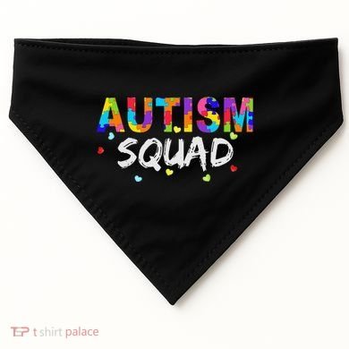 Autism Awareness Autism Squad Support Team USA-Made Doggie Bandana