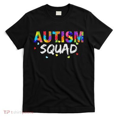 Autism Awareness Autism Squad Support Team T-Shirt
