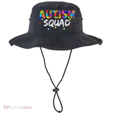Autism Awareness Autism Squad Support Team Bucket Hat